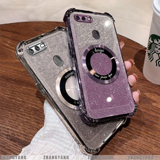  Ốp Lưng Cho OPPO A5S A12 A7 F9 Mạ Điện Bốn Góc Chống Rơi Bột flash Vỏ Điện Thoại Hút Từ Tính Thẩm Mỹ Thiết Kế Mới TPU Mềm case 