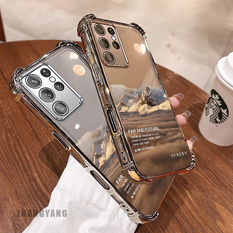 [Màu Mới] Ốp Lưng Dành Cho Samsung S24 S24 Plus S24 Ultra S24 FE Vỏ Điện Thoại Họa Tiết Chống Rơi Mạ