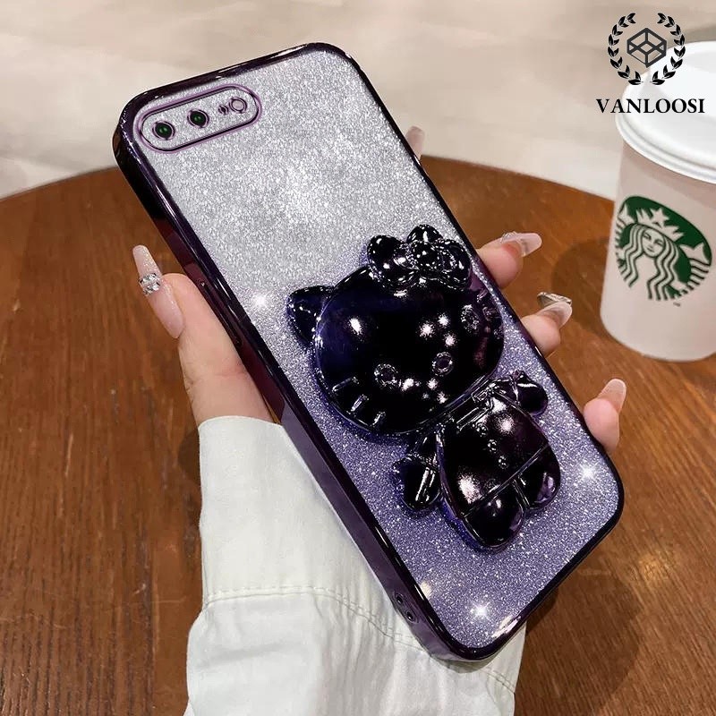 ốp lưng iphone 7 plus 8 plus 6 plus 6s plus 7 8 6 6s Ốp Điện Thoại Mềm Mạ Điện Chống Rơi Họa Tiết Mè