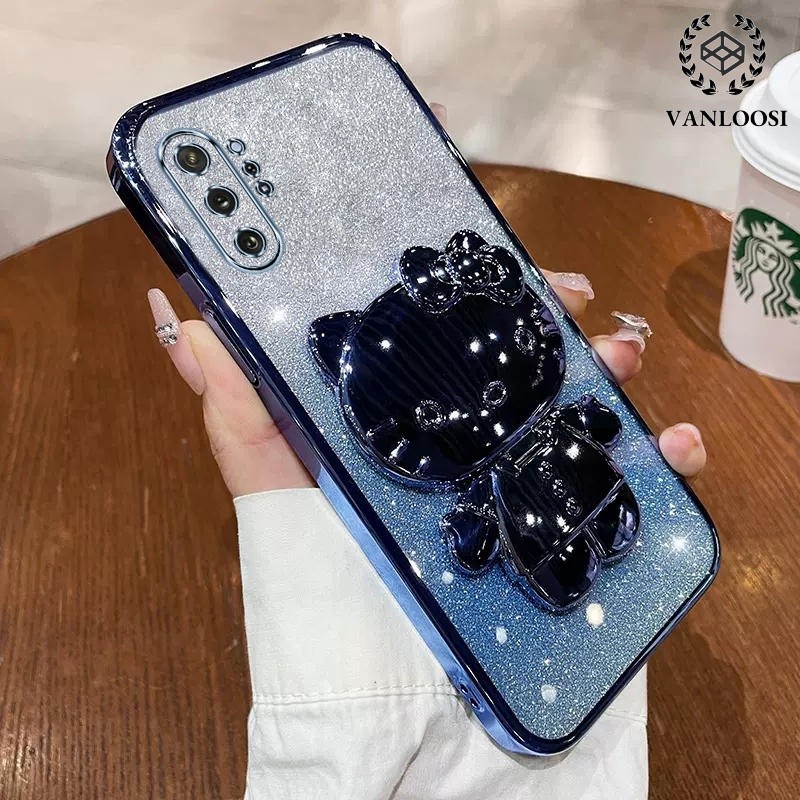 ốp lưng samsung note 10 plus note 10 pro note 10 Ốp Điện Thoại Mềm Mạ Điện Chống Rơi Họa Tiết Mèo Dễ