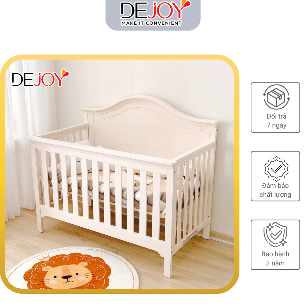 Nôi cũi 4in1 Ti Amo Catania, màu trắng tuyết/xám