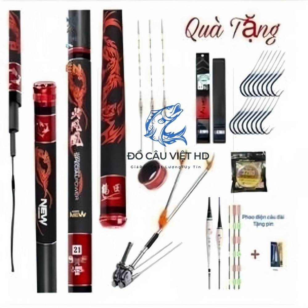 Cần câu tay Xích Long 6H tặng bộ phụ kiện săn hàng V5 5565hagllk789