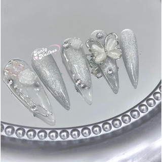 Nailbox Mắt Mèo Thiết Kế  Móng Úp, Dành Cho Cô Dâu Đi Tiệc Mã 46