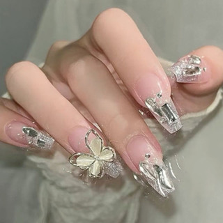 Nailbox Thiết Kế Thủ Công, Móng Tay Giả Tiểu Thư Đính Đá Bling Cho Ngày Tết Siêu Sáng 09