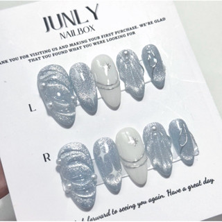 Nailbox Thiết Kế Móng Tay Giả, Tráng Gương Sò Xanh Siêu Xinh Mã 156 Có Bản Màu Hồng Hot Sale