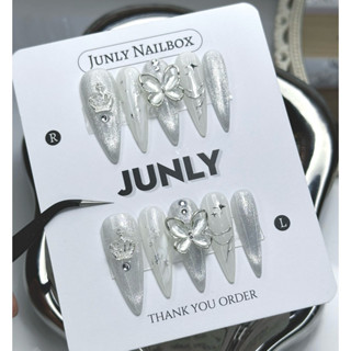  Nailbox mắt mèo thạch siêu sáng JUNLY - nail box thiết kế móng cô dâu chụp kỷ yếu cham nổi 25 