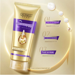 Kem Xả Tóc Hunmui Dưỡng Ẩm Và Phục Hồi Hư Tổn Dưỡng Tóc Đen Bóng Mượt 200mL