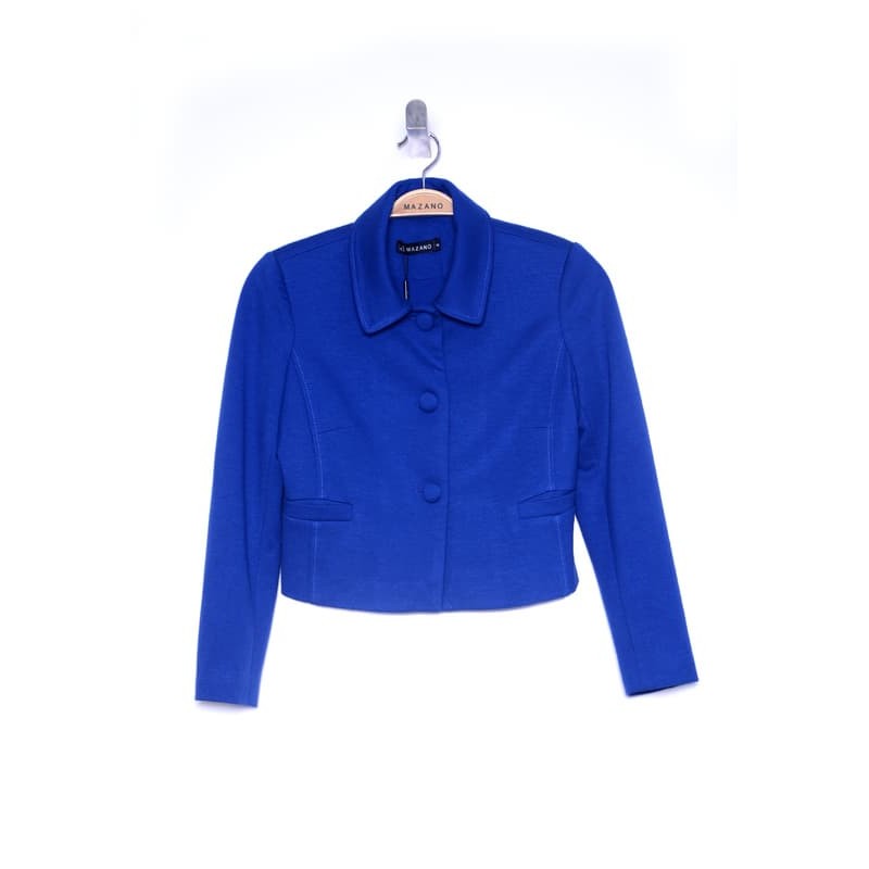 Bộ Áo Vest và Chân váy Juyp vải dạ Yumi màu xanh nữ Mazano