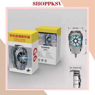 Quạt tản nhiệt G6 Làm mát điện thoại, bao tay chơi game Pubg, game liên quân giá rẻ cho điện thoại.