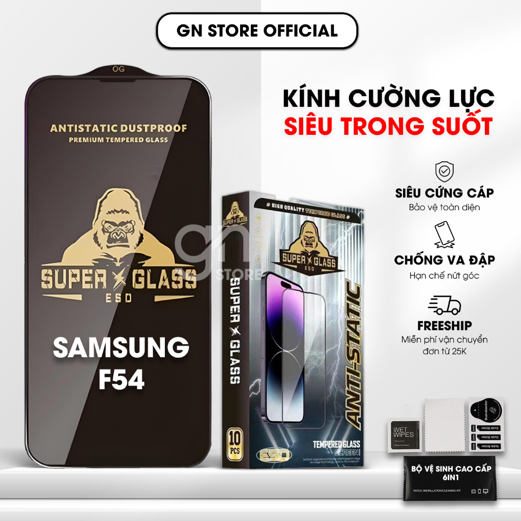 Kính cường lực Samsung F54 full màn, bảo vệ màn hình - GN STORE