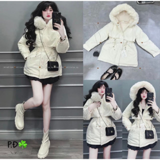 Áo phao , ghile phao,áo khoác paka nữ ,áo khoác parka sang chảnh, áo dáng dài trần lông ,trẻ trung dễ phối đồ