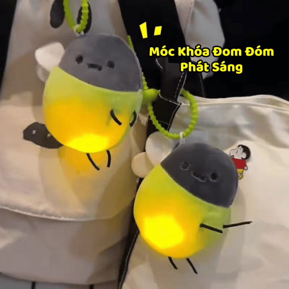 Móc Khoá Phát Sáng Đom Đóm Hot Trend Móc Chìa Khóa Đom Đóm Cute Smart Home - MK05
