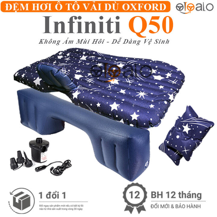 Đệm hơi ô tô Infiniti Q50 vải dù Oxford cao cấp - OTOALO