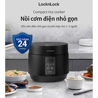 Nồi cơm điện Locknlock EJR346BLK (Giữ ấm 24h - 5 chế độ nấu - lòng nồi chống dính) 1.2 Lít - Black