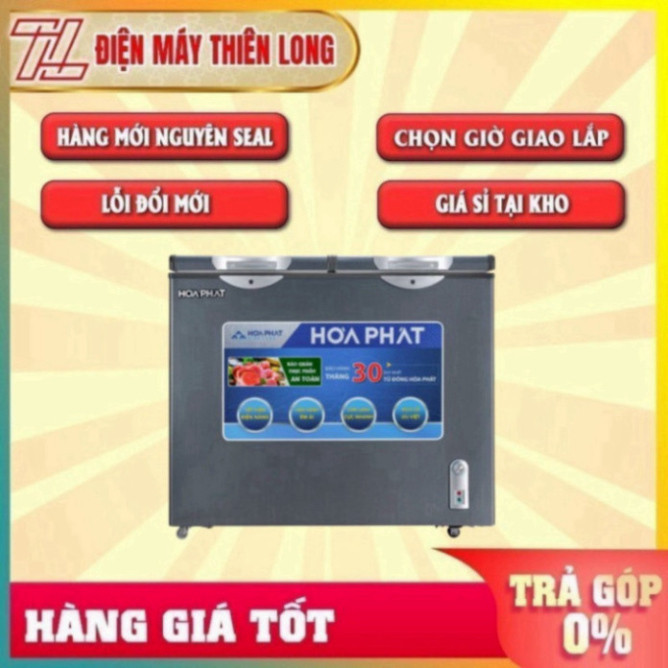 Tủ đông Hòa Phát HCF 506S2Đ2SH, tủ mini 2 ngăn 205L dàn đồng - BẢO HÀNH CHÍNH HÃNG 2 NĂM TẬN NƠI