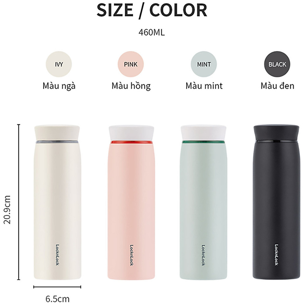 Bình giữ nhiệt LocknLock Feather Light Ring 460ml
