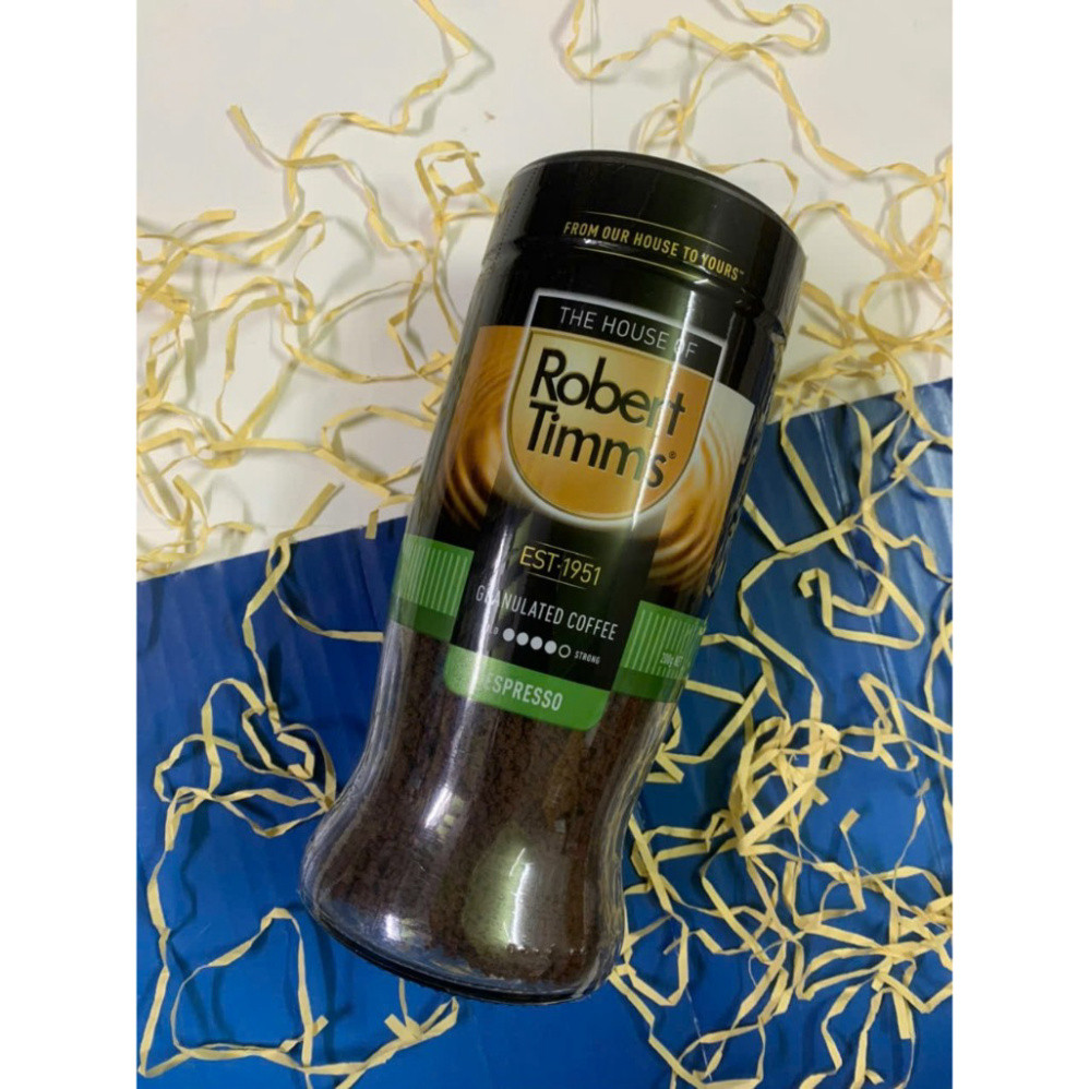 (HÀNG ÚC) Cà phê espresso hoà tan ROBERT TIMMS Granulated Coffee Espresso hủ thuỷ tinh 200GR