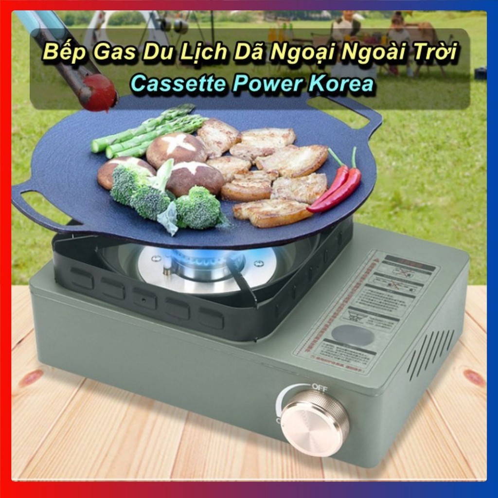 Bếp Gas Du Lịch Dã Ngoại Ngoài Trời Cassette Power Korea 💯Store VN💯