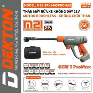 Máy xịt rửa xe dùng pin DEKTON M21-SRX1405PROMAX (Chưa có pin và sạc)