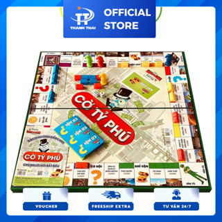 [Sato] Bộ Cờ Tỷ Phú Sato Lớn Trung Monopoly Cờ Tỉ Phú Đồ Chơi Trí Tuệ Giải Trí Xả Stress ( VPP Thành Thái )
