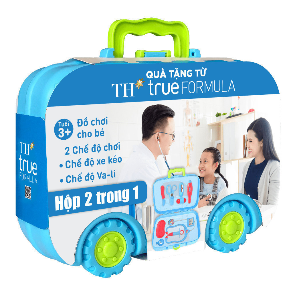 [Hàng tặng không bán] Hộp đồ chơi vali bác sĩ TH true FORMULA