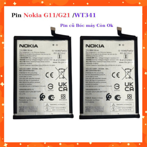 Pin Nokia G11/G21/WT341,pin cũ bóc máy