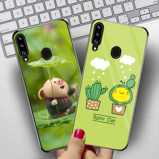 ỐP Samsung Galaxy A20S Mặt kính cường lực, sáng bóng