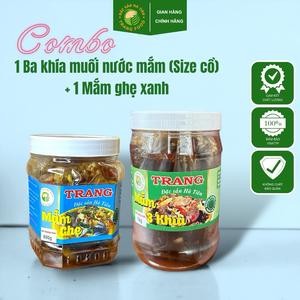  Combo 2 hộp - 1 Ba khía muối nước mắm Size cồ + 1 Mắm ghẹ xanh - Trang Food - Đặc sản à Tiên 