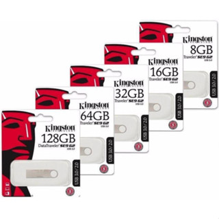 USB Kingston SE9 64Gb/32Gb/16Gb/8Gb- USB 2.0, vỏ nhôm nguyên khối chống nước, Bảo hành 5 NĂM