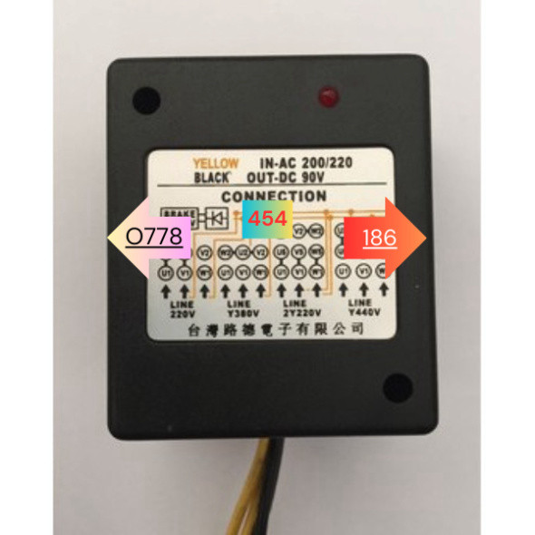 Đài Loan Lutheran Electronics Co., Ltd khối hệ thống Chỉnh Lưu Phanh IN-AC200/250 Dc90v AC200/220
