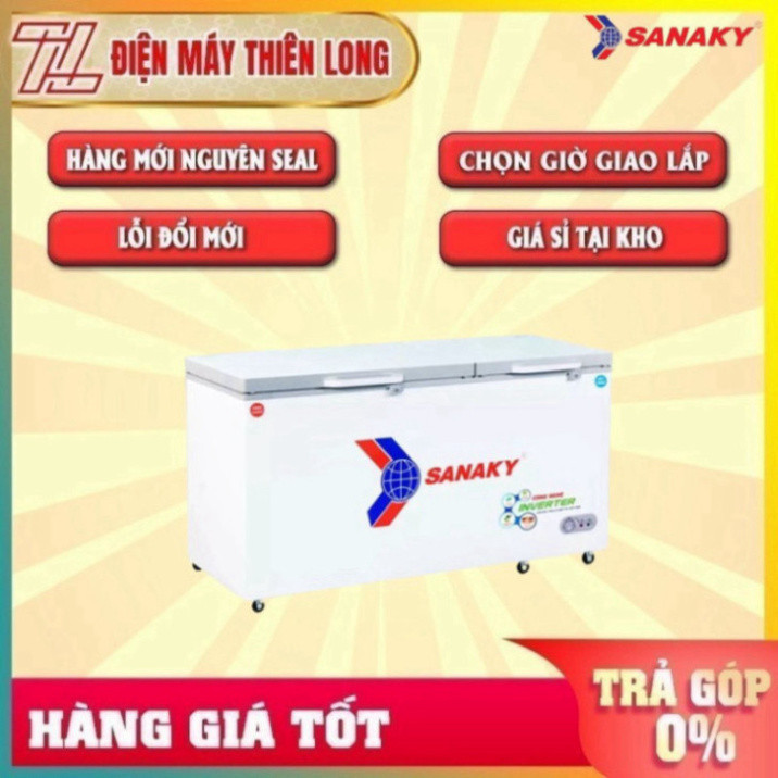 LH SHOP trước lúc đặt mua Tủ đông mát Sanaky 485 lít VH-6699W4K chất liệu dàn tạo lạnh Đồng,Công suất 146.3(W) - khôn