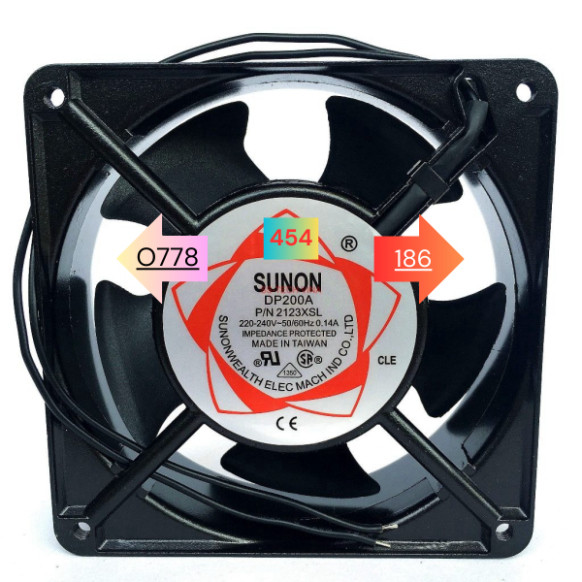 Quạt làm giảm nhiệt độ tủ biến thế SUNON DP200A P/N2123HSL