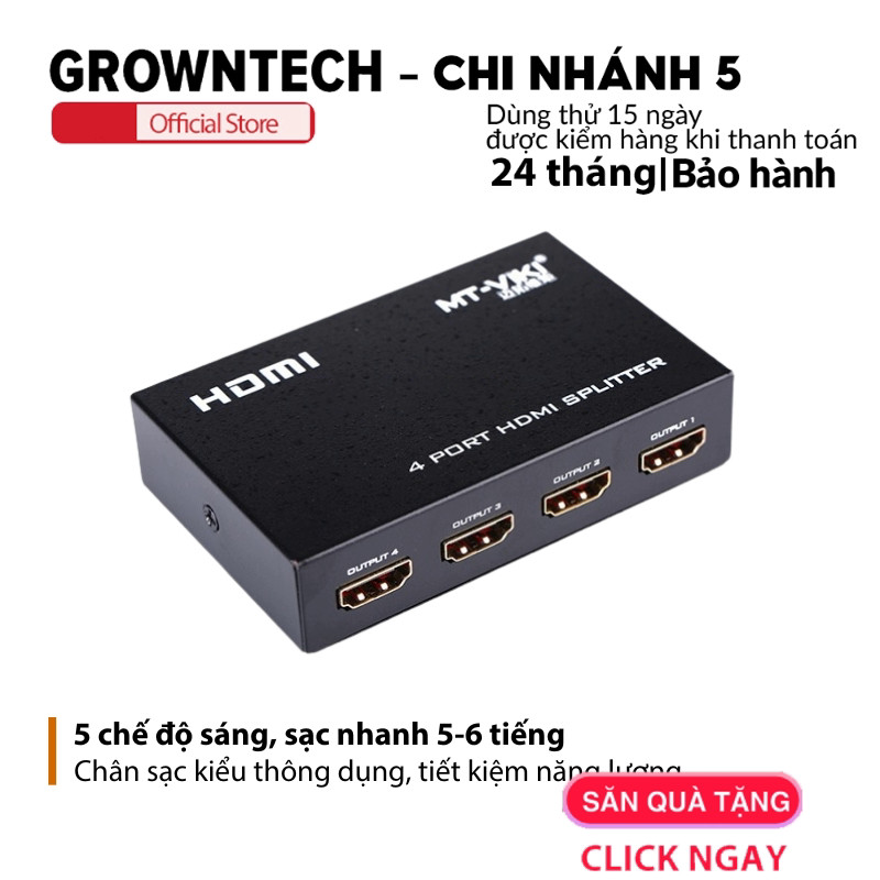 Bộ chia HDMI 1 ra 4 VIKI MT SP114M Kết nối đa màn hình chất lượng cao
