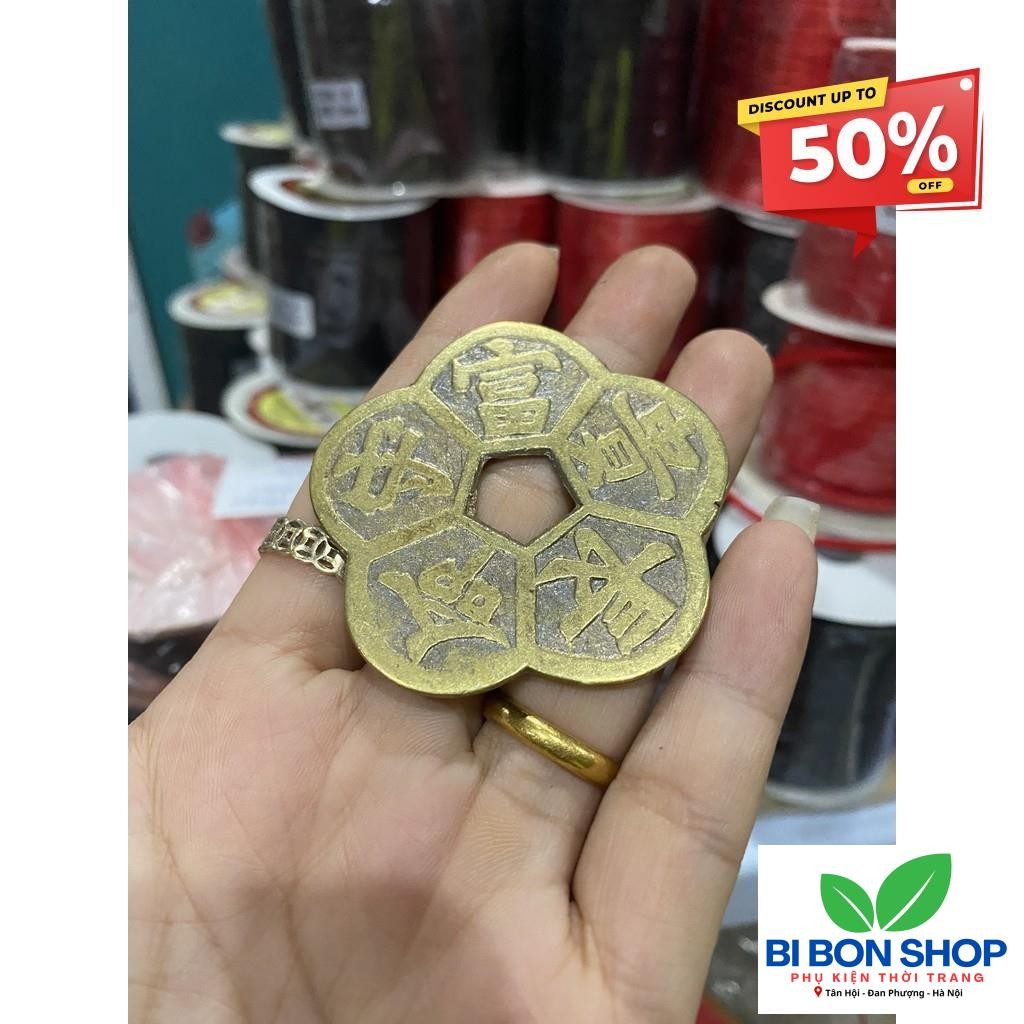 Đồng xu may mắn Hoa Mai (BI BON SHOP)