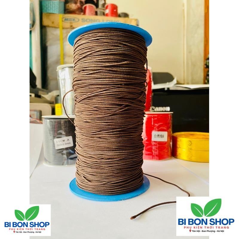 CUỘN DÂY CHUN BỌC DÙ XÂU VÒNG 500M (BI BON SHOP)