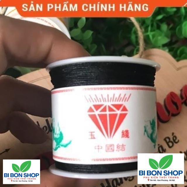 CUỘN DÂY DÙ 50M SIZE 0.8MM MÀU ĐEN (BI BON SHOP)