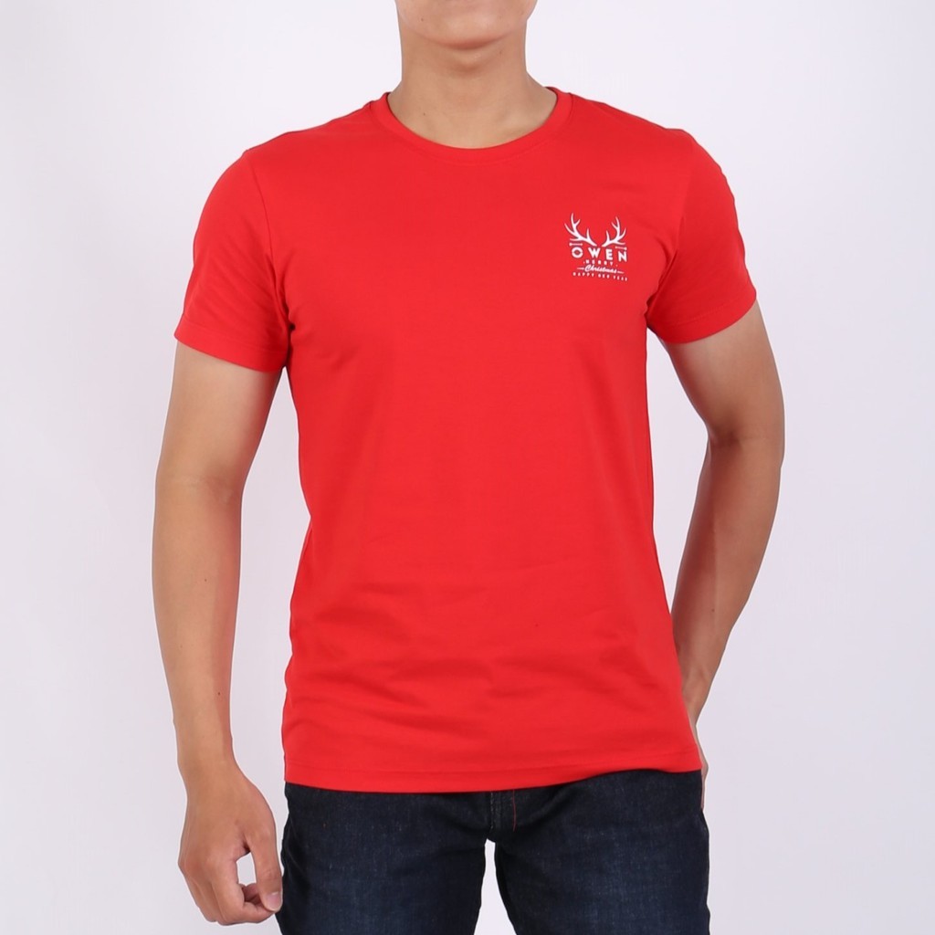 [Mã FASHIONMALLT4 giảm 15% tối đa 30K đơn 150k] Áo thun nam Owen Holiday Version - TSN91806