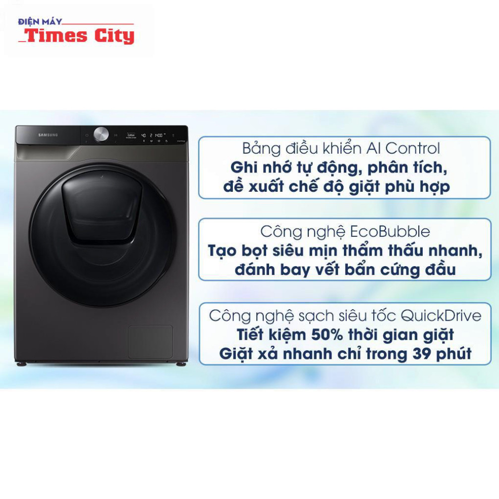 Máy giặt sấy Samsung Addwash Inverter 9.5kg WD95T754DBX/SV chính hãng 100%