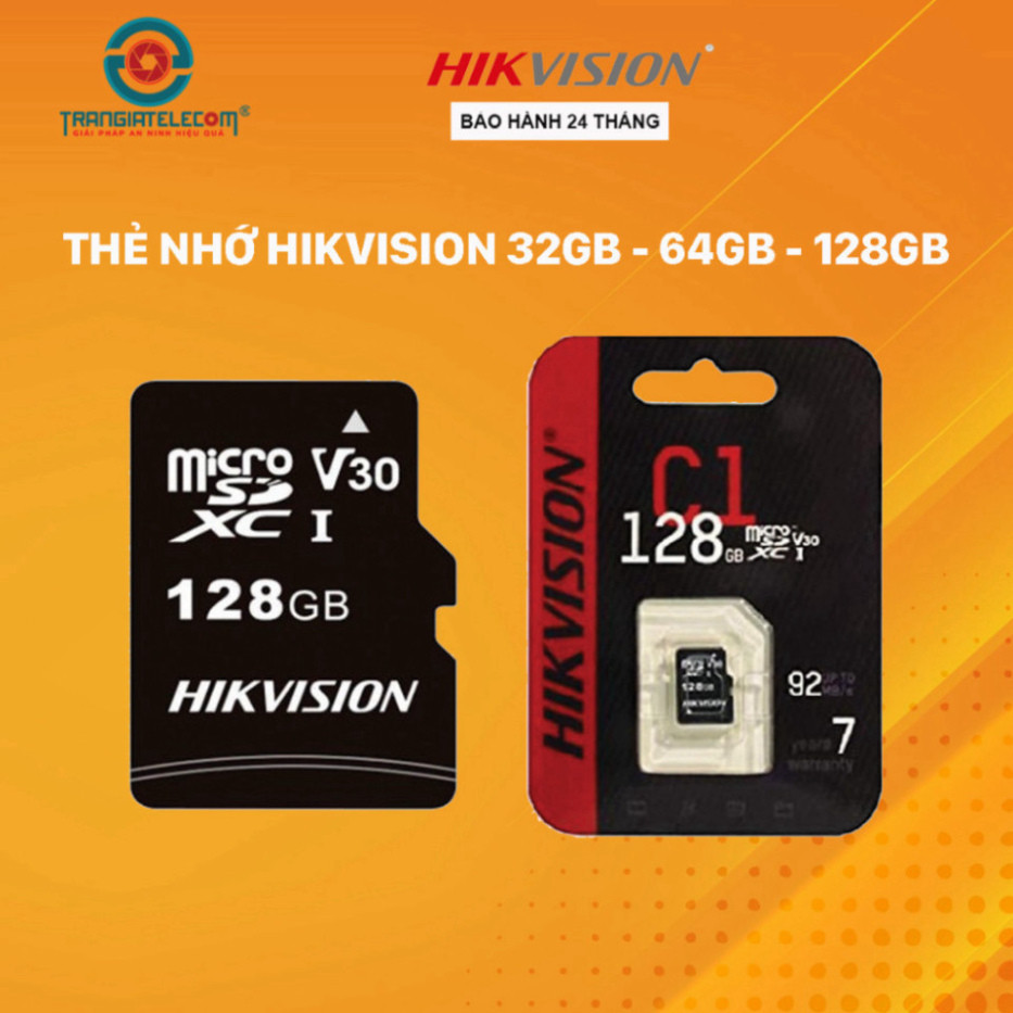 (TL) Thẻ nhớ Micro SD Hikvision 32GB 64GB 128GB Class 10 tốc độ 92MB/s - TRANGIATELECOM sale xả lỗ flash sale xả sập sàn