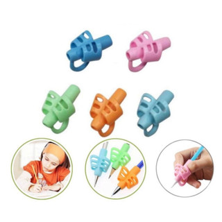 Văn phòng phẩm - Hỗ trợ cầm bút cho bé, Dụng cụ xỏ ngón silicon chỉnh tư thế cầm bút cho bé, đệm cầm bút, dụng cụ c