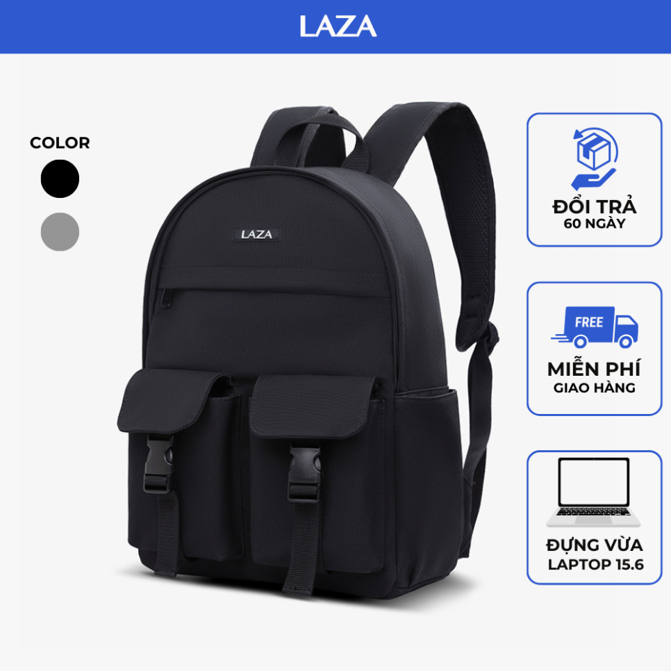 Balo laptop LAZA Burll Backpack 630 - Chất liệu canvas trượt nước - Đựng được laptop 15.6inch - Hàng mới về