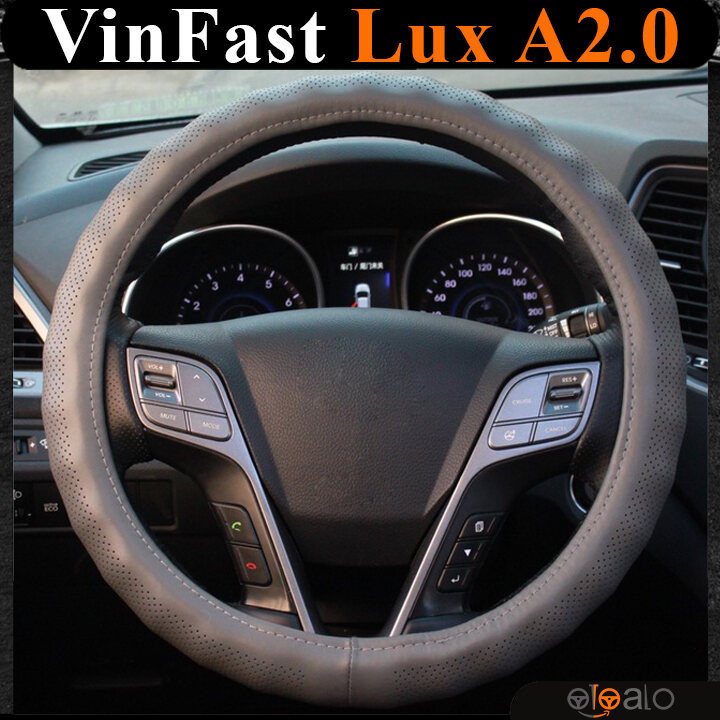 Bọc vô lăng volang da PU xoắn VinFast Lux A2.0 cao cấp - OTOALO