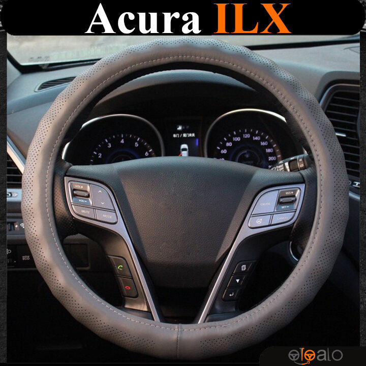 Bọc vô lăng volang da PU xoắn Acura ILX cao cấp - OTOALO