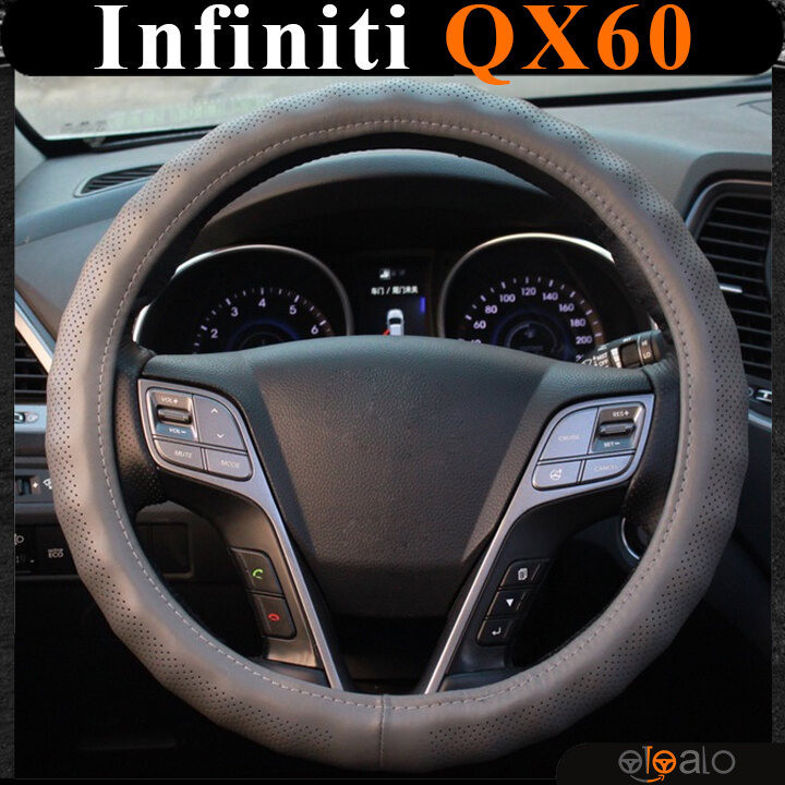 Bọc vô lăng volang da PU xoắn Infiniti QX60 cao cấp - OTOALO