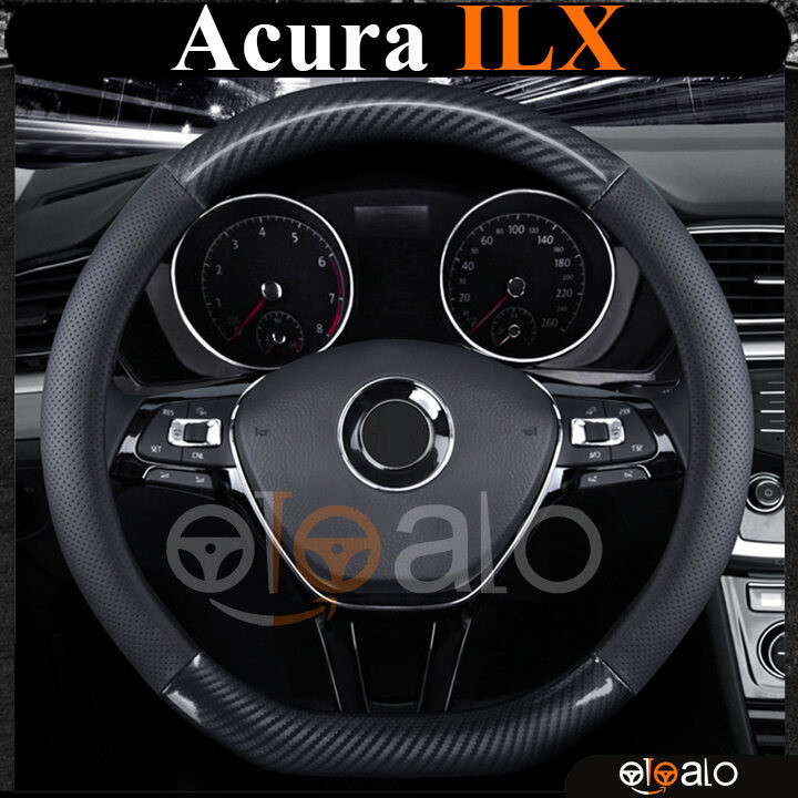 Bọc vô lăng chữ D cut Acura ILX da cacbon cao cấp - PHUKIENXE