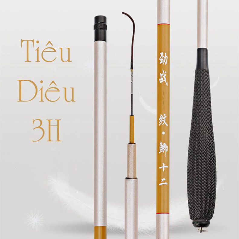 Cần câu cá chép rô diếc 3H Tiêu diêu tặng đọt phụ CD25 556hanz8945
