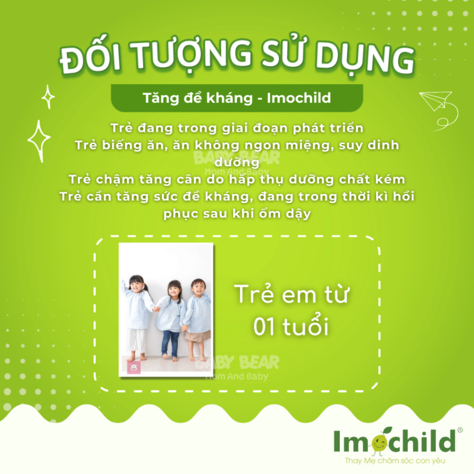 Siro Imochild Tăng Sức Đề Kháng Cho Bé - Giúp Bé Ăn Ngon, Tăng Cường Miễn Dịch, Bổ Sung Kẽm, Vitamin, Acid Amin (125ml)