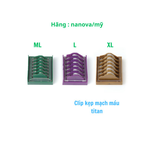 Clip kẹp mạch máu titan NANOVA/MỸ