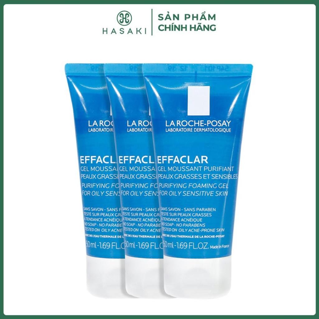 [DAILY] Combo 3 Gel Rửa Mặt La Roche-Posay Cho Da Dầu Nhạy Cảm 50ml Effaclar Purifying Foaming Gel Hasaki | BigBuy360 - bigbuy360.vn