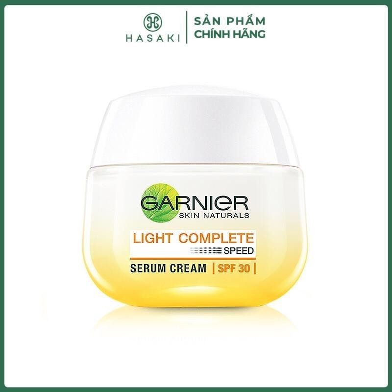  Kem Dưỡng Garnier Tinh Chất Serum Sáng Da Ban Ngày Light Complete Speed Serum Cream SPF30 50ml 